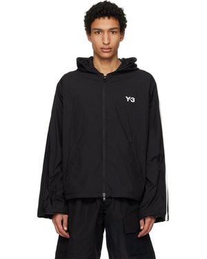 Y-3 Nylon Wired 3 Stripes Track Jacket - Black