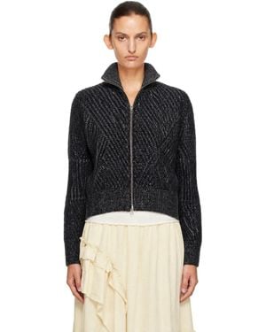YMC Nova Zip Cardigan - Black