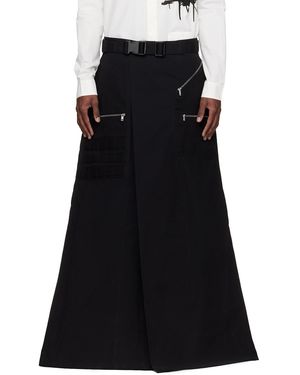 Rick Owens Temple Odetta Cargo Skirt - Black