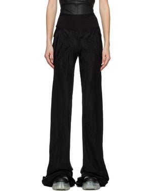 Rick Owens Black Bias Lounge Trousers