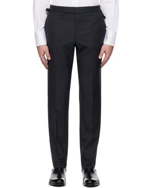 Tom Ford Super Plain Weave O'Connor Trousers - Blue