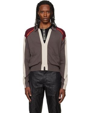 Kiko Kostadinov Munno Knit Cardigan - Brown