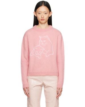 MSGM ジャカード セーター - ピンク