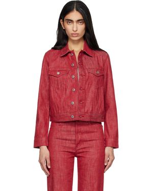 A.P.C. Blouson Dion Rouge En Denim