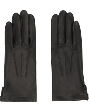 Jean Paul Gaultier Gants Courts Noirs En Cuir