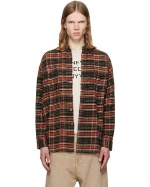 R13 Boyfriend Shirt - Brown
