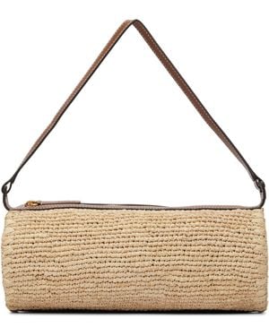 STAUD Tan Mini Taru Raffia Bag - Natural