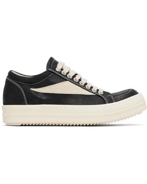 Rick Owens Hollywood Vintage Sneaks Trainers - Black
