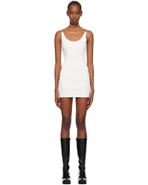 Dion Lee Ssense Exclusive White Double Wire Minidress - Black