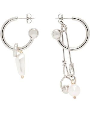 Justine Clenquet Ryder Earrings - White