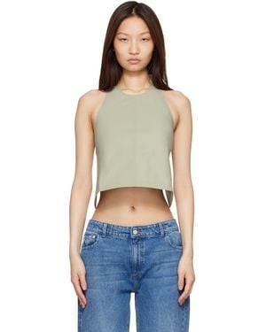Wardrobe NYC Clean Backless Halter Top - Blue
