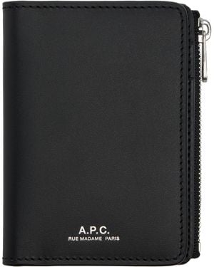 A.P.C. Stefan Zip Wallet - Black