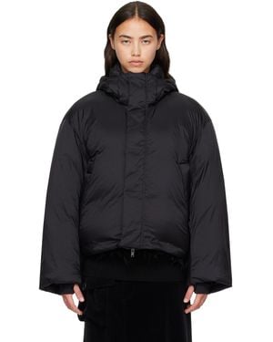 Y-3 Hooded Puffer Down Jacket - Black
