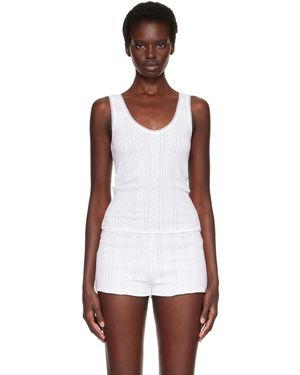 Cou Cou 'The Scoop' Tank Top - White