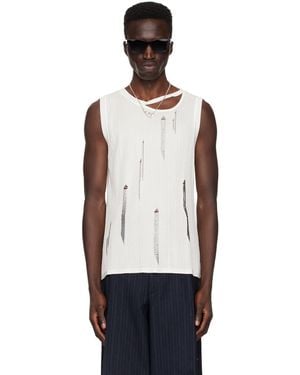 Louis-Gabriel Nouchi Ribbed Tank Top - Black