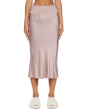 Rick Owens Tower Knee Bias Midi Skirt - Pink