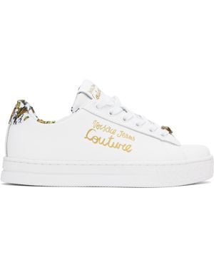Versace Jeans Couture ホワイト Court 88 スニーカー - ブラック