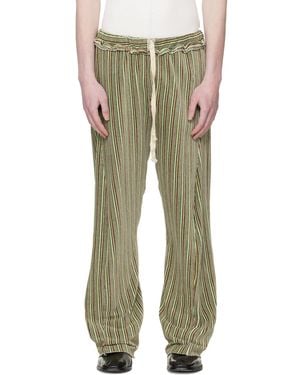 Edward Cuming Twisted Track Trousers - Green