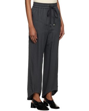 Low Classic Jersey Cocoon Fit Pants in Black | Lyst