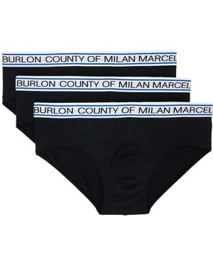 Marcelo Burlon Three-pack Black Briefs