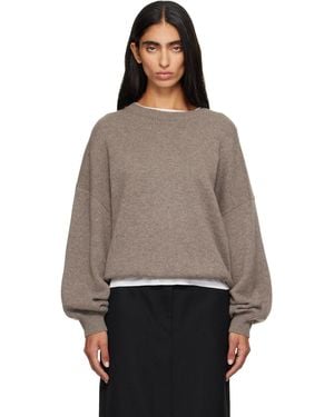 Lisa Yang Taupe Veira Sweater - Brown