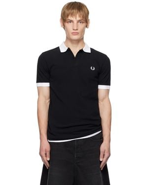 Mastermind Japan Fred Perry Edition Contrast Polo - Black