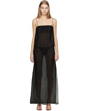 Matteau Sheer Cami Maxi Dress - Black