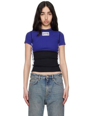 Jean Paul Gaultier 'The Color-Block' T-Shirt - Blue