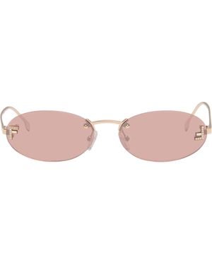 Fendi First' Crystal Sunglasses - Pink