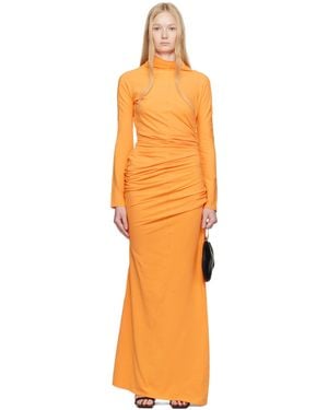 Colleen Allen Twist Maxi Dress - Orange