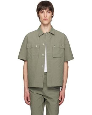 Givenchy Textured Monogram 72 Shirt - Green
