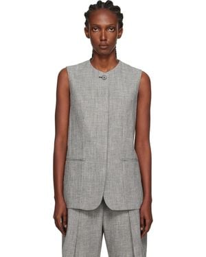 Lanvin Button Vest - Black