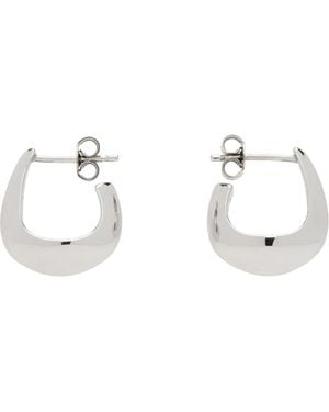 Lemaire Curved Mini Drop Earrings - White