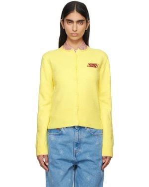 Martine Rose Pilling Cardigan - Yellow