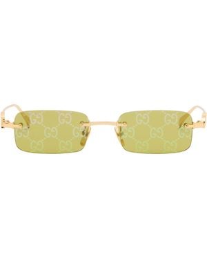 Gucci Rectangular Frame Sunglasses - Black