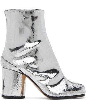 Maison Margiela シルバー Broken Mirror Tabi ブーツ - メタリック