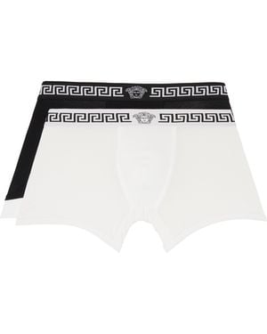 Versace Two-Pack & Jersey Boxer Briefs - White