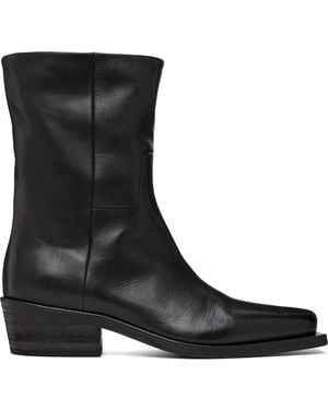 Marsèll Tex Soft Pebbled Leather Boots - Black