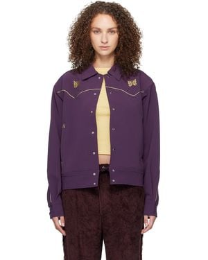 Needles Piping Cowboy Jacket - Purple