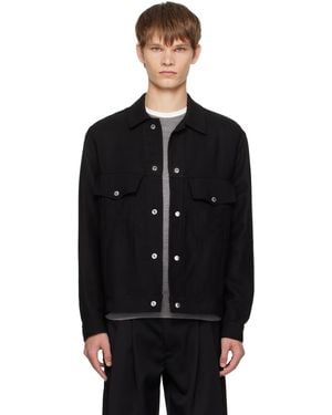 Song For The Mute Drape Worker Jacket - Black