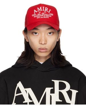 Amiri レッド Arts District トラッカーキャップ - ブラック