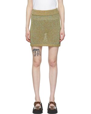 Maiden Name Mini-Jupe Raven Multicolore Exclusive À Ssense - Vert
