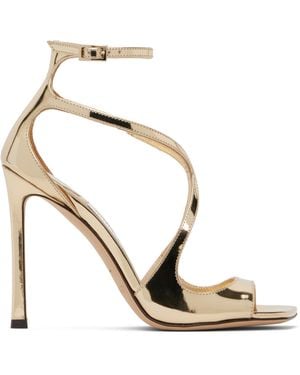 Jimmy Choo Azia 110 Heeled Sandals - Metallic