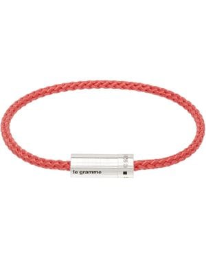 Le Gramme Nato Cable 'Le 7G' Bracelet - Red