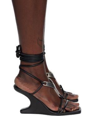 Rick Owens Concordians Cantilever 8 Hydra Heeled Sandals - Black