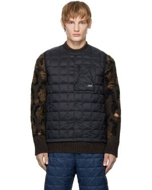 Taion Mountain Crewneck Light Down Vest - Black