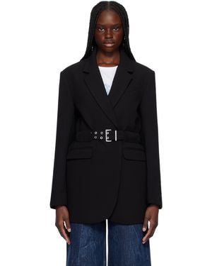【関税込み】GANNI ブラック ボンディング クレープ コート Ganni ボンディング クレープ コート ブラック | Lyst