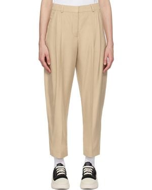 Stella McCartney テーパードパンツ - ナチュラル