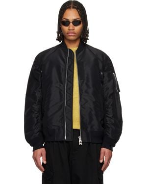 Sacai Nylon Twill Blouson Bomber Jacket - Black