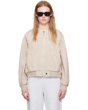 Carhartt Og Santa Fe Bomber Jacket - Natural